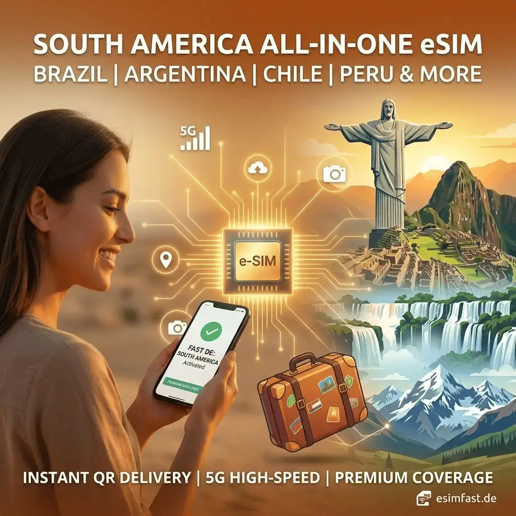 eSIM South America Premium Datenpaket