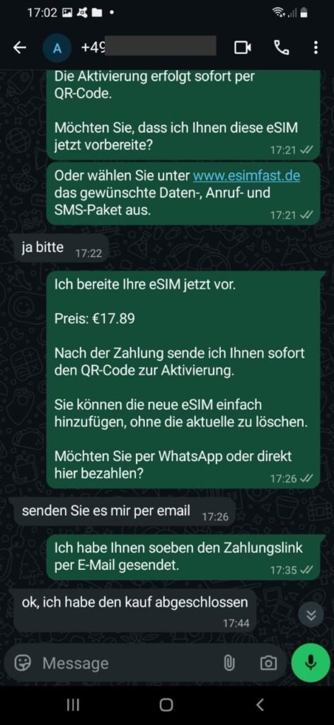 eSIM ohne Vertrag kaufen