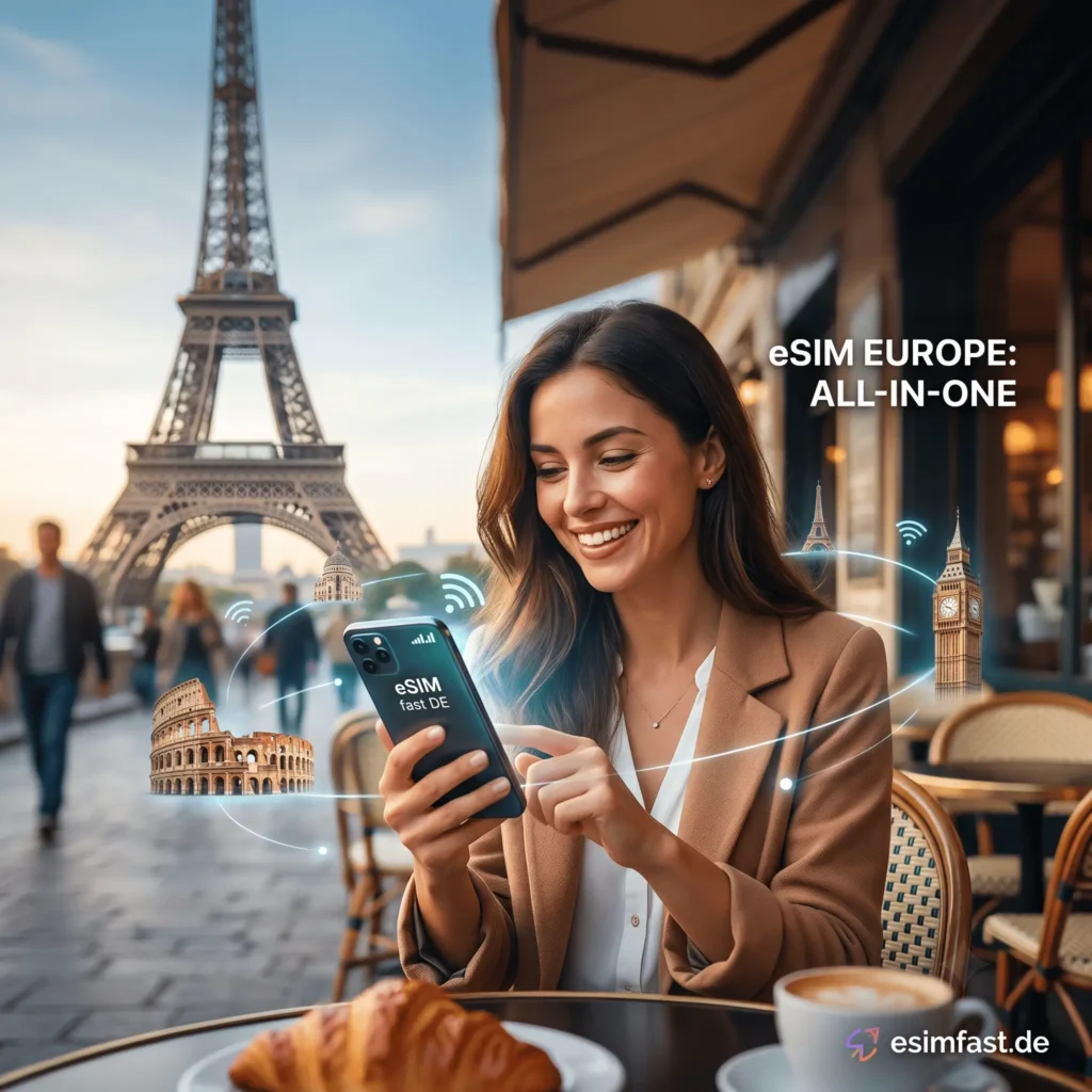 eSIM Europe Premium Daten und Anrufe